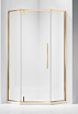 Душевой уголок Vincea Слим-Н (Slim-N) VSP-4SN900CLG 90x90 брашированное золото, прозрачный
