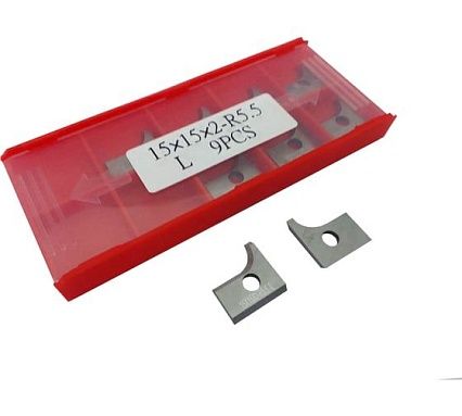 Нож профильный сменный квадратный FHONK 15x15x2-R5.5 HW L (упаковка 10шт) 15152R5.5L-10