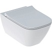 Подвесной унитаз Geberit Smyle Square 500.685.01.1 безободковый, с микролифтом