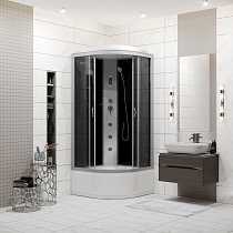 Душевая кабина Niagara NG 2508-14F 90x90 тонированное, пульт управления, гидромассаж