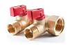 Коллектор с шаровыми кранами PROFACTOR в/н 3/4" х 2 вых 1/2"нар PF MV 264.2