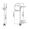 Напольный смеситель WasserKRAFT Main 4153 хром