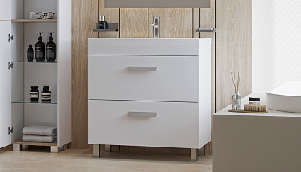 Мебель для ванной Velvex Orlando 100 см, белый матовый