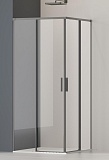 Душевой уголок Vincea Софт 2 (Soft 2) VSS-3SO2900CLGM 90x90 вороненая сталь, прозрачный