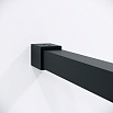 Душевая перегородка Niagara Nova NG-481-90FBLACK 90x200 рифленая/тонированная, профиль черный матовый