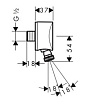 Шланговое подключение Hansgrohe Fixfit S 27506000