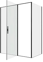 Душевой уголок Allen Brau Priority 160x90 3.31039.BBA + 3.31045.BBA, прозрачный, черный браш