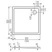 Поддон для душа Roltechnik Flat Kvadro 80x80 квадратный