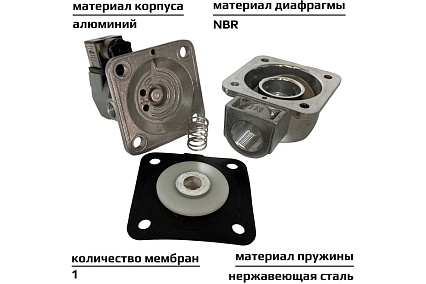 Импульсный электромагнитный клапан для рукавных фильтров ArTorq IK20R.24DC мембранного типа, резьбовой, диафрагма NBR