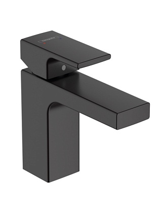 Смеситель для раковины Hansgrohe Vernis Shape 71561670, донный клапан, черный матовый