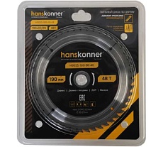 Пильный диск по дереву Hanskonner ArmorPiercing 190x30/20мм, 48 зубьев, H9025-190-30-48