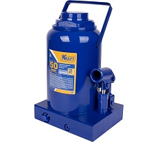 Домкрат бутылочный Kraft 50 т, 2 клапана, PRO KT 800086