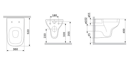 Подвесной унитаз Am.Pm X-Joy S C85A1702SC FlashClean с сиденьем микролифт