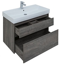 Мебель для ванной Aquanet Nova Lite 90 см, 2 ящика, дуб рошелье