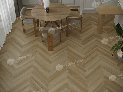 Виниловый ламинат Alpine Floor Parquet LVT Дуб Поллукс 590x118x2.5 мм, ECO-16-28