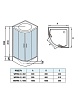 Душевая кабина WeltWasser WW500 WERRA XL 902 90x90 хром, прозрачное 10000014047