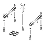 Ножки для поддона Riho POOTSET62, 207108