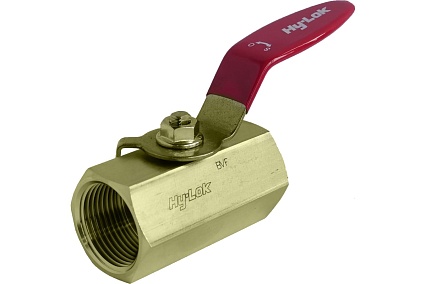 Шаровой кран Hy-Lok 110 серии из латуни, BSPP 1/2" внутр. - BSPP 1/2" внутр BV-F-8G-BRAS