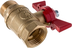 Латунный шаровой кран для воды Valfex OPTIMA 1/2&quot; ВР/НР ручка-бабочка 11Б27фт1М VF.218.L0B1.012.Bir