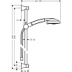 Душевой гарнитур Hansgrohe Raindance Classic 100 3jet 27843090 хром/золото