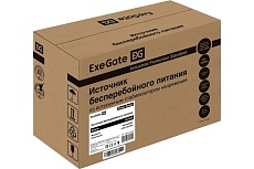 Источник бесперебойного питания Exegate Power Smart ULB-500.LCD.AVR.2SH 500VA 300W, LCD, AVR, 2*Schuko, металлический корпус, Black 294613