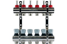 Коллекторная группа PROFACTOR латунь, с расходомерами 1х6 вых 3/4 ЕК PF MB 800.6