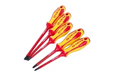 Набор диэлектрических отверток (5 предметов) King Tony 30615MR