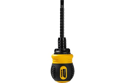 Двухсторонняя отвертка Deli с трещоткой, PH2+SL6 DL626010 (Cr-V, регулируемая длина 110-150мм, диаметр хвостовика 6мм) 98381