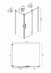 Душевой уголок Ambassador Royal 120x80 18015110-L прозрачный с рисунком, хром