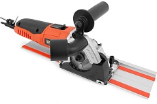 Циркулярная мини-пила Messer M200 в комплекте 3 диска (алмаз, HSS, TCT) и направляющая шина 10-40-204