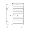 Полотенцесушитель электрический Domoterm Квадро DMT 109-S П10 53x86 BOX ТЭН справа, хром