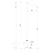 Напольный смеситель Wonzon&Woghand Stick WW-88649905-BN брашированный никель