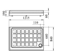 Поддон для душа Радомир Верчелли 1-11-0-1-0-012 122x84 L