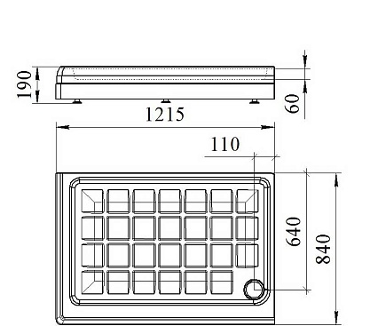 Поддон для душа Радомир Верчелли 1-11-0-1-0-012 122x84 L