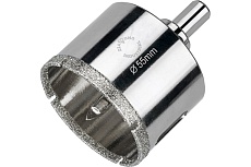 Коронка алмазная по керамограниту и керамике с центрирующим сверлом 55 мм Diamond Industrial DIDCSC055