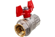 Шаровой кран RUB 1/2&quot; DN15 PN40, ВР-ВР, серия MILANO (S.90), бабочка S90D16