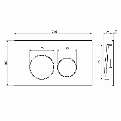 Комплект Point PN48048SB унитаз Меркурий PN41831BM + инсталляция Элемент PN45120 + кнопка Виктория PN44061SB сталь