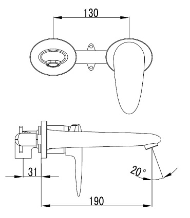 Смеситель для раковины Lemark Status LM4426C