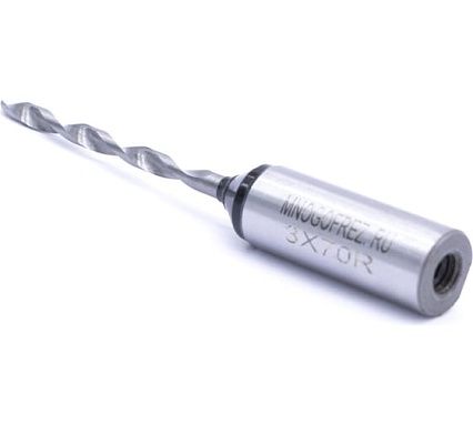 Сверло присадочное сквозное усиленное KJ1-V40201R (3х70 мм; хв-к 10 мм; правое вращение) МНОГОФРЕЗ 6562