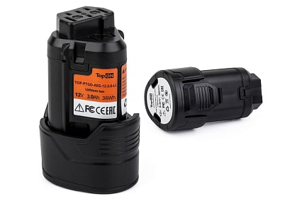 Аккумулятор (12V; 3.0Ah; Li-Ion) для электроинструмента AEG L1230 Series Topon TOP-PTGD-AEG-12-3.0-Li
