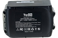 Аккумулятор для электроинструмента (Li-Ion, 18В, 6Ач) Topon TOP-PTGD-MAK-18-6.0-Li