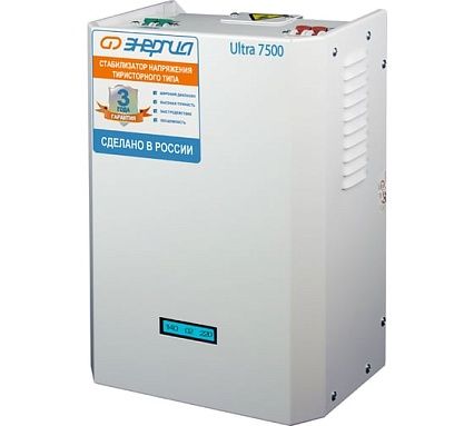 Тиристорный стабилизатор Энергия 7500 ВА Ultra Е0101-0103