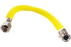 Подводка-сильфон растяжная (0.3-0.6 м; 1/2"; гайка-штуцер) для газа Зубр 51007-G/S-030-060