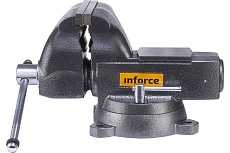 Поворотные слесарные тиски Inforce 200 мм 05-23-12