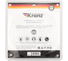 Диск пильный по дереву 305x32/30 мм, 24 зуба Kranz KR-92-0134