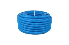 Защитная гофрированная трубка AV Engineering 25 мм, бухта 50 м синяя (для 18-20 трубы) AVE800-005