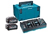 Набор PSK (2 аккумулятора BL4040, зарядное устройство DC40RB, кейс MAKPAC тип 3) Makita 191U04-0