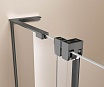 Душевая перегородка Vincea Волк-Ин (Walk-In) VSW-4WSL120CLGM-L 120x200 вороненая сталь, прозрачное, левая