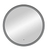 Зеркало Art&Max Napoli AM-Nap-1000-DS-F-Grey 100x100 см, с подсветкой, серый матовый