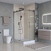 Душевой уголок BelBagno MARINO-2-AH-2-120/90-C-GM 120x90 прозрачный, оружейная сталь